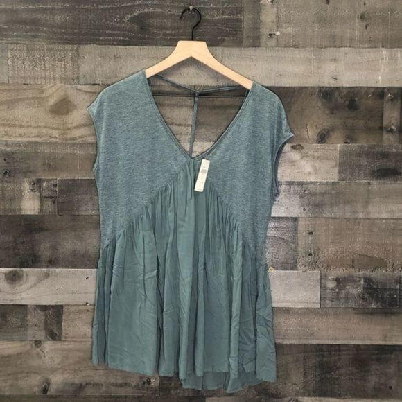 NWT Anthropologie Meadow Rue Quincy Tee Top - Picture 2 of 9